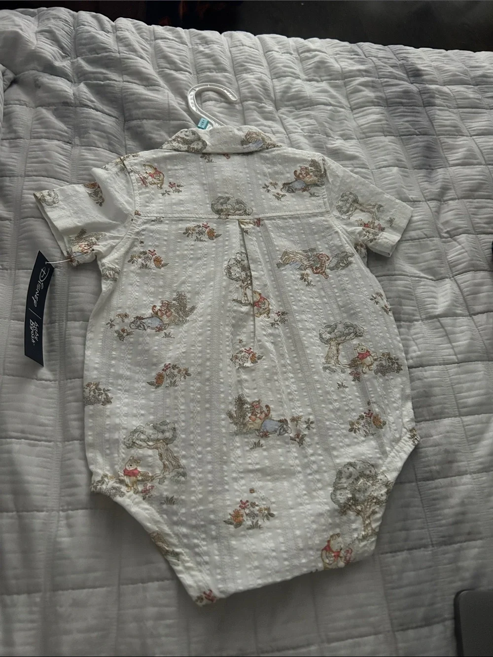 Disney Cream Floral & Tree Print One-Piece Bodysuit